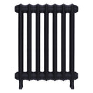 Emmeline II - Astral Grey Mid Cast Iron Column Radiator H613mm x W496mm 2 Column - Wall Hung
