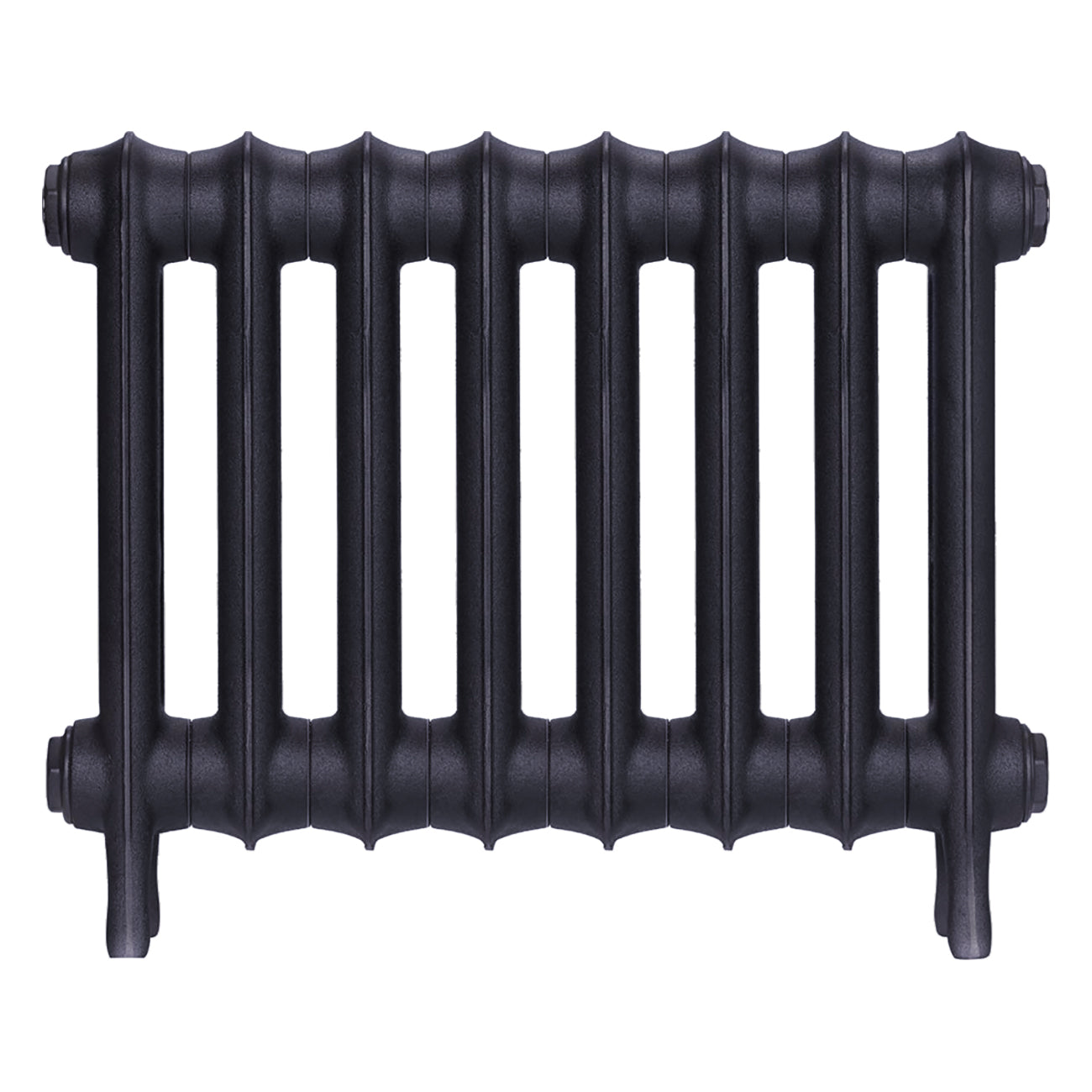 Emmeline II - Astral Grey Mid Cast Iron Column Radiator H413mm x W562mm 2 Column - Wall Hung