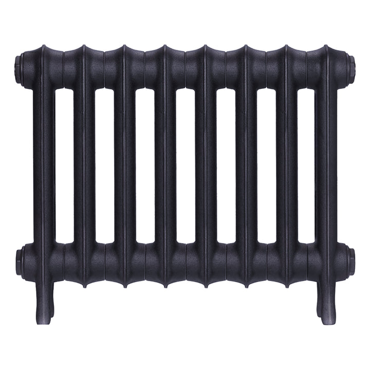 Emmeline II - Astral Grey Mid Cast Iron Column Radiator H413mm x W562mm 2 Column - Wall Hung