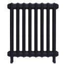 Emmeline II - Astral Grey Mid Cast Iron Column Radiator H613mm x W562mm 2 Column - Wall Hung