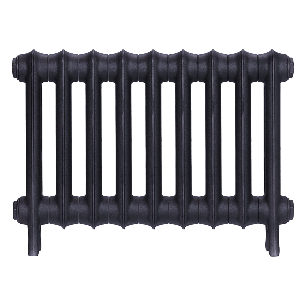 Emmeline II - Astral Grey Mid Cast Iron Column Radiator H413mm x W629mm 2 Column - Wall Hung