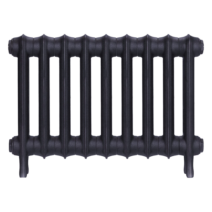 Emmeline II - Astral Grey Mid Cast Iron Column Radiator H413mm x W629mm 2 Column - Wall Hung
