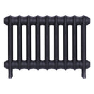Emmeline II - Astral Grey Mid Cast Iron Column Radiator H413mm x W629mm 2 Column - Wall Hung