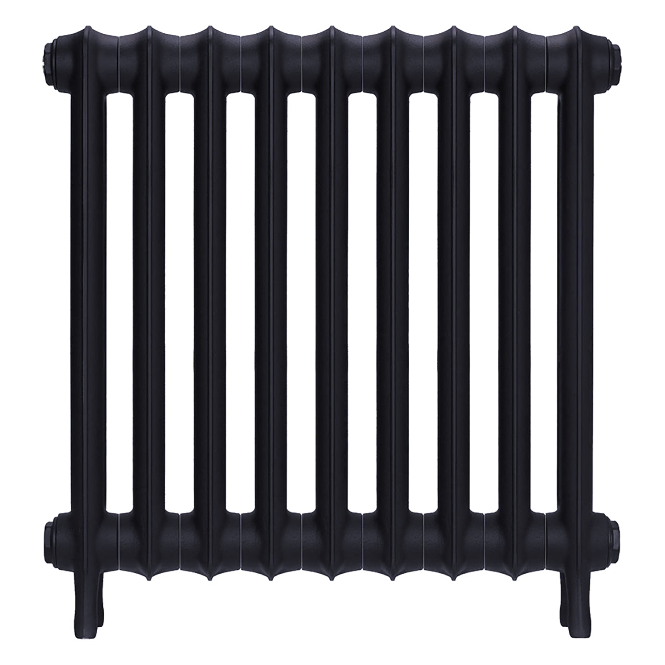 Emmeline II - Astral Grey Mid Cast Iron Column Radiator H613mm x W629mm 2 Column - Wall Hung