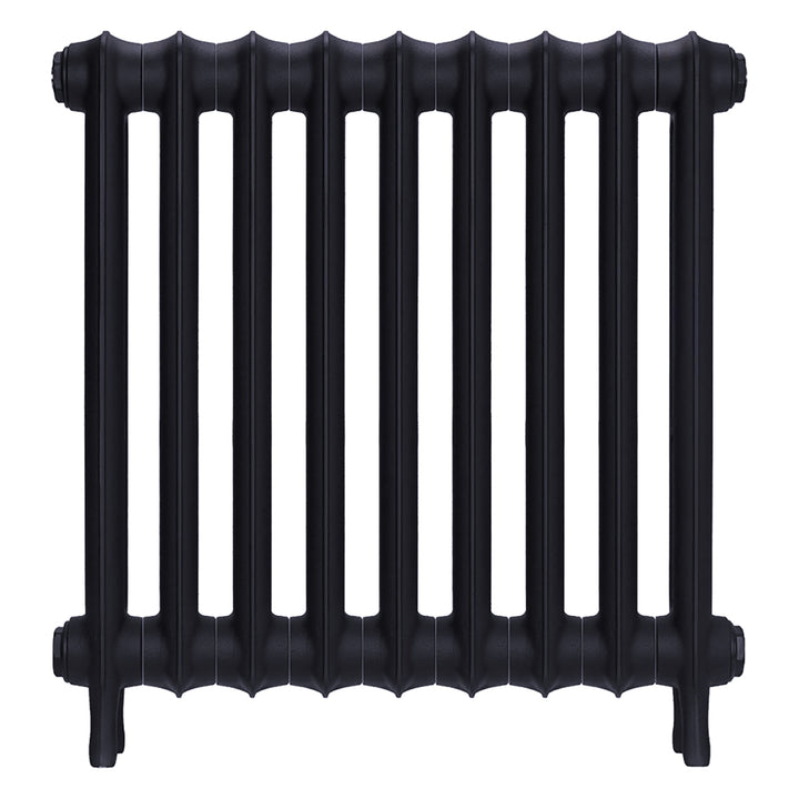 Emmeline II - Astral Grey Mid Cast Iron Column Radiator H613mm x W629mm 2 Column - Wall Hung