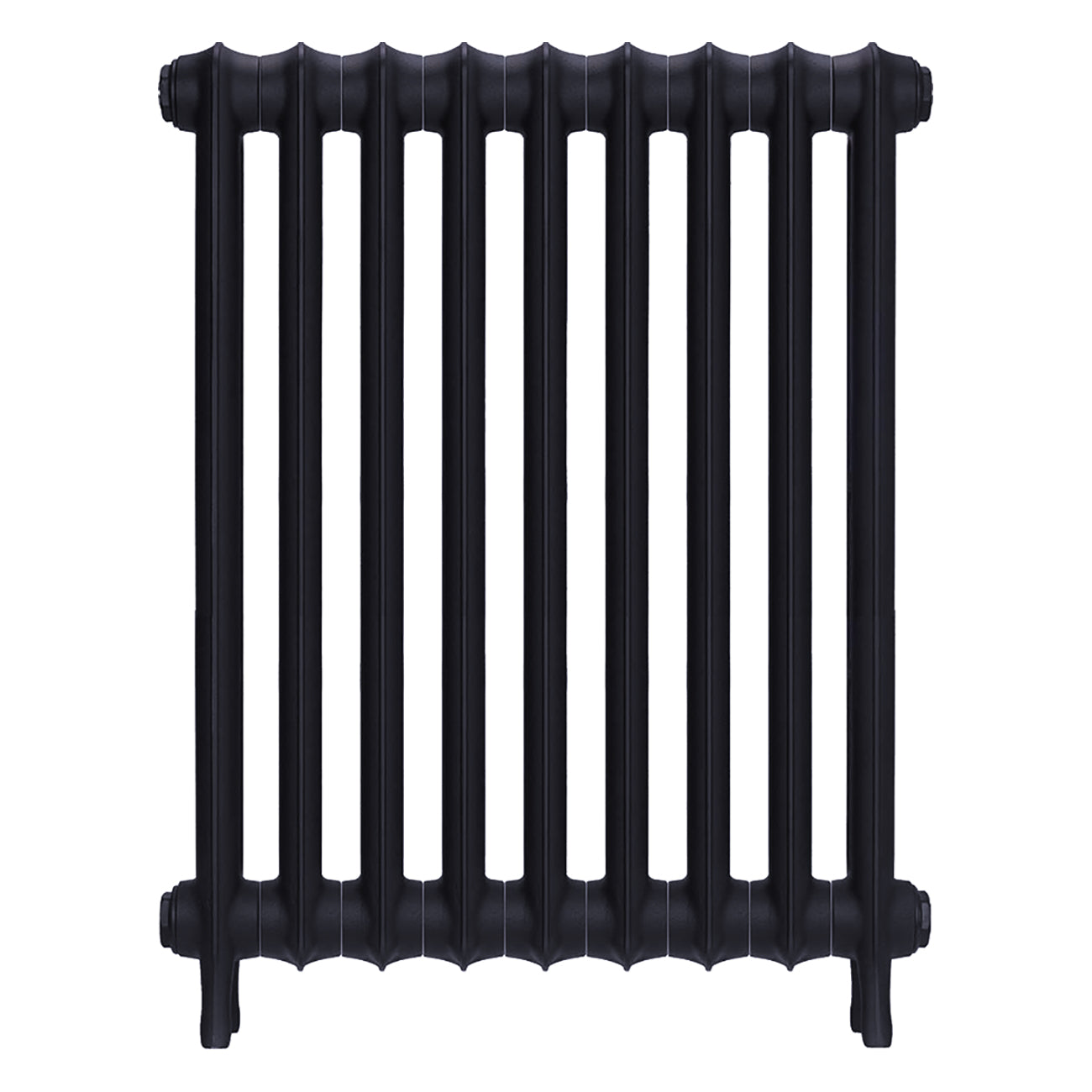 Emmeline II - Astral Grey Mid Cast Iron Column Radiator H813mm x W629mm 2 Column - Wall Hung