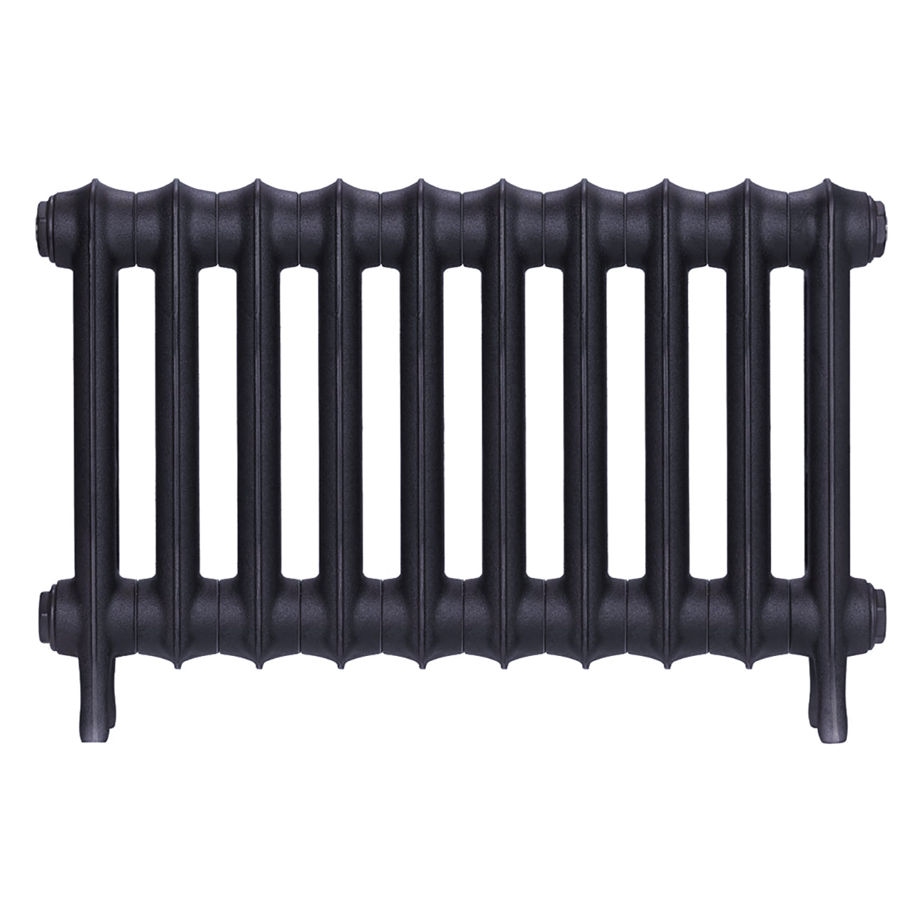 Emmeline III - Astral Grey Mid Cast Iron Column Radiator H416mm x W695mm 3 Column - Wall Hung