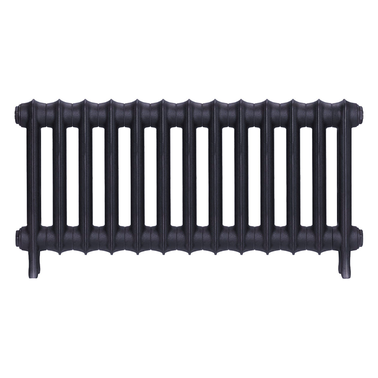 Emmeline III - Astral Grey Mid Cast Iron Column Radiator H416mm x W895mm 3 Column - Wall Hung