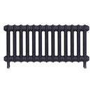 Emmeline III - Astral Grey Mid Cast Iron Column Radiator H416mm x W895mm 3 Column - Wall Hung