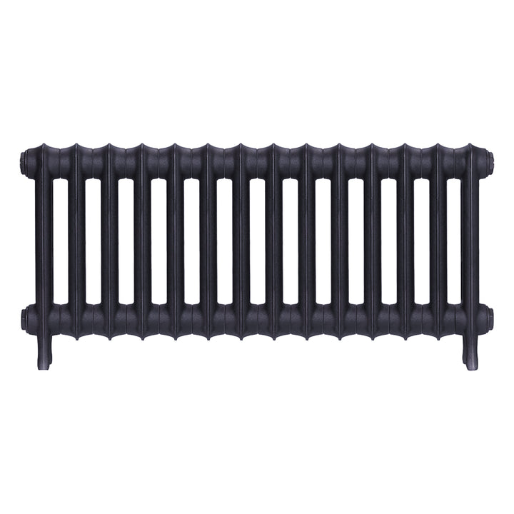Emmeline III - Astral Grey Mid Cast Iron Column Radiator H416mm x W961mm 3 Column - Wall Hung