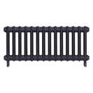 Emmeline III - Astral Grey Mid Cast Iron Column Radiator H416mm x W961mm 3 Column - Wall Hung