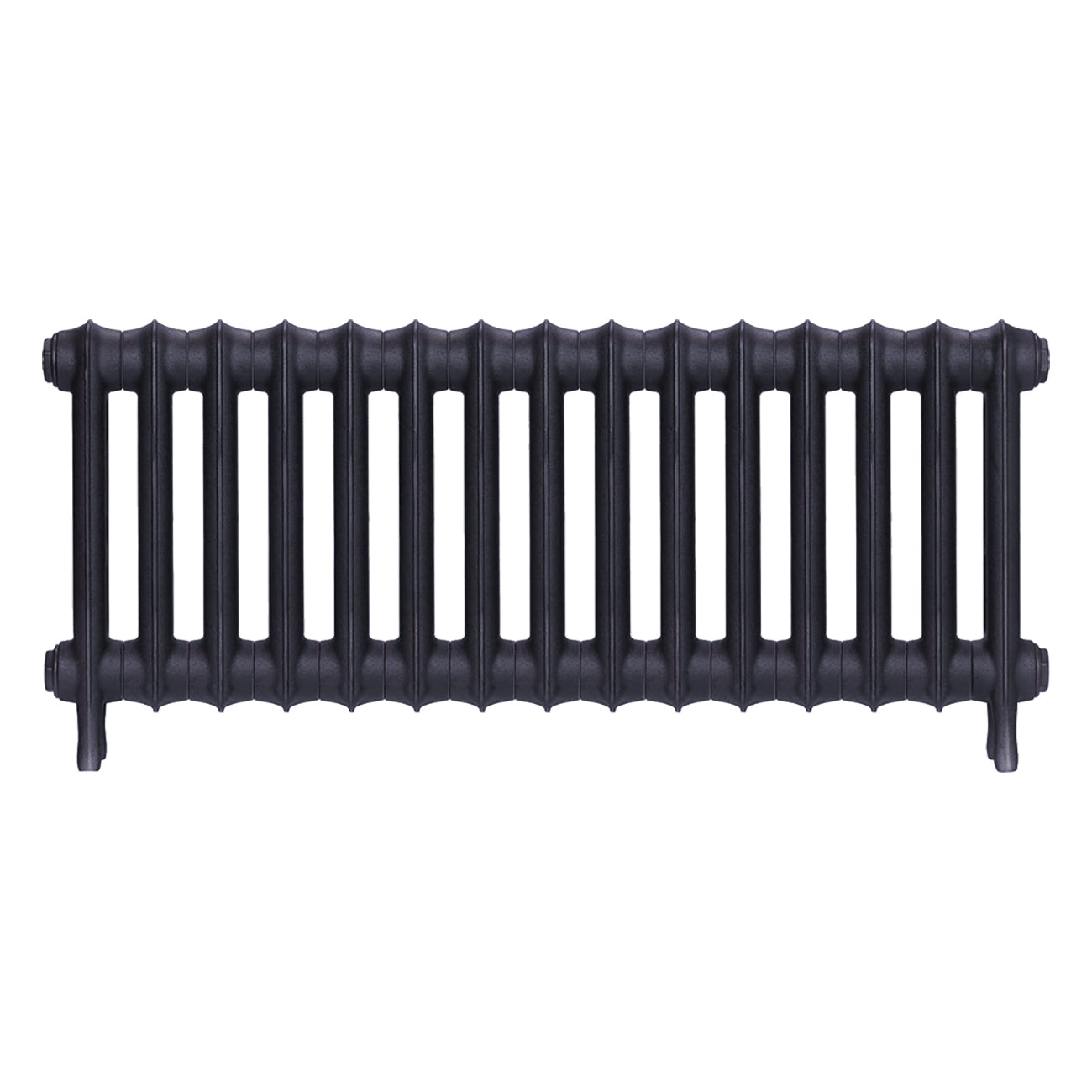 Emmeline III - Astral Grey Mid Cast Iron Column Radiator H416mm x W1028mm 3 Column - Wall Hung