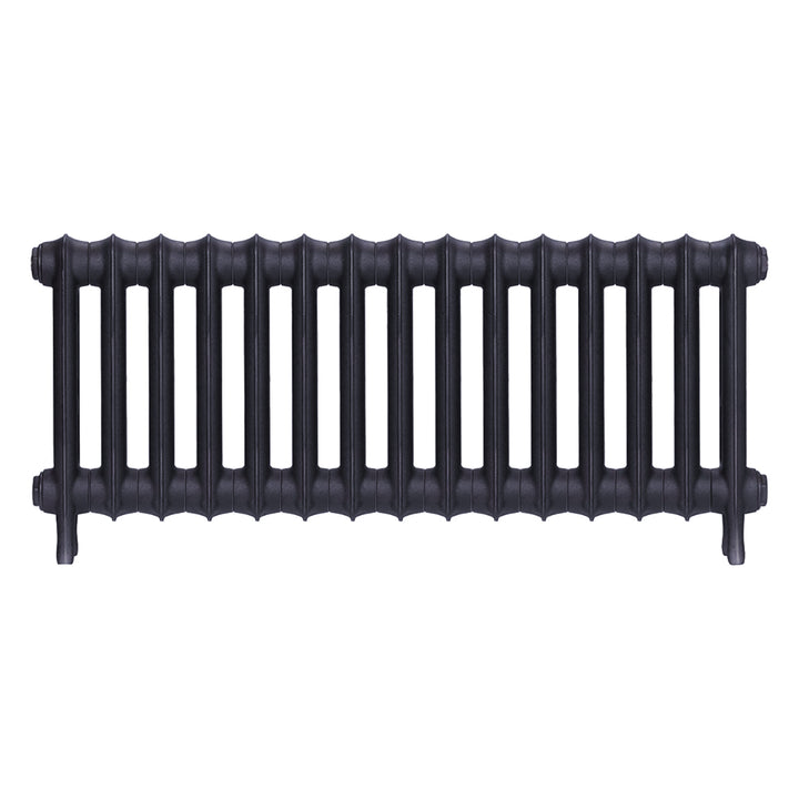Emmeline III - Astral Grey Mid Cast Iron Column Radiator H416mm x W1028mm 3 Column - Wall Hung
