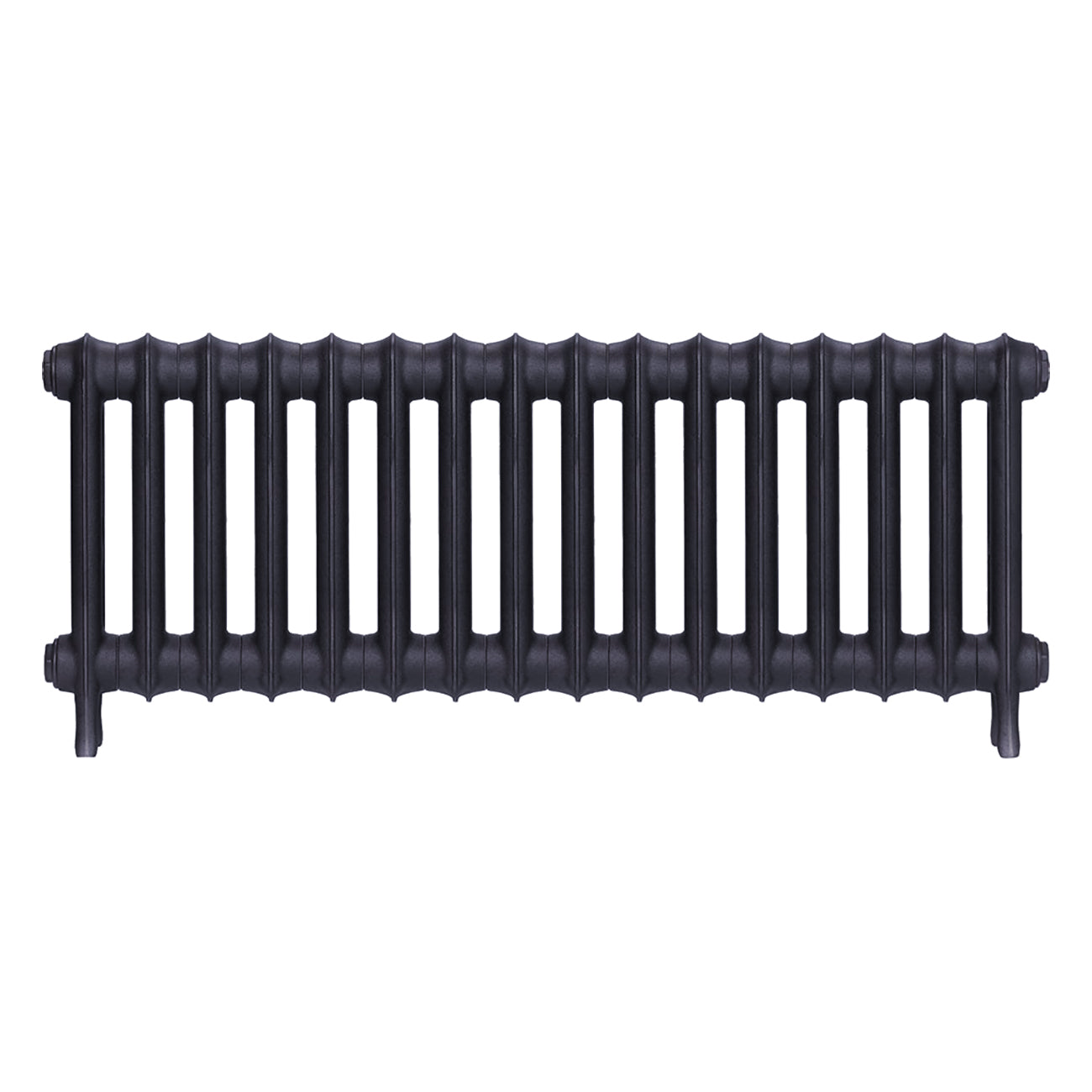 Emmeline III - Astral Grey Mid Cast Iron Column Radiator H416mm x W1094mm 3 Column - Wall Hung