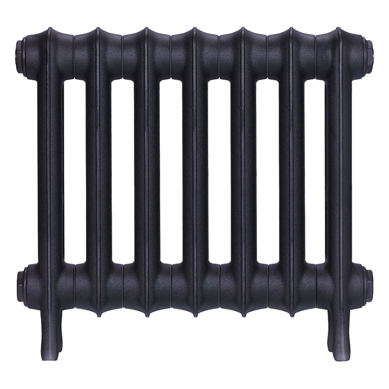 Emmeline III - Astral Grey Mid Cast Iron Column Radiator H416mm x W496mm 3 Column - Wall Hung