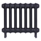 Emmeline III - Astral Grey Mid Cast Iron Column Radiator H416mm x W496mm 3 Column - Wall Hung