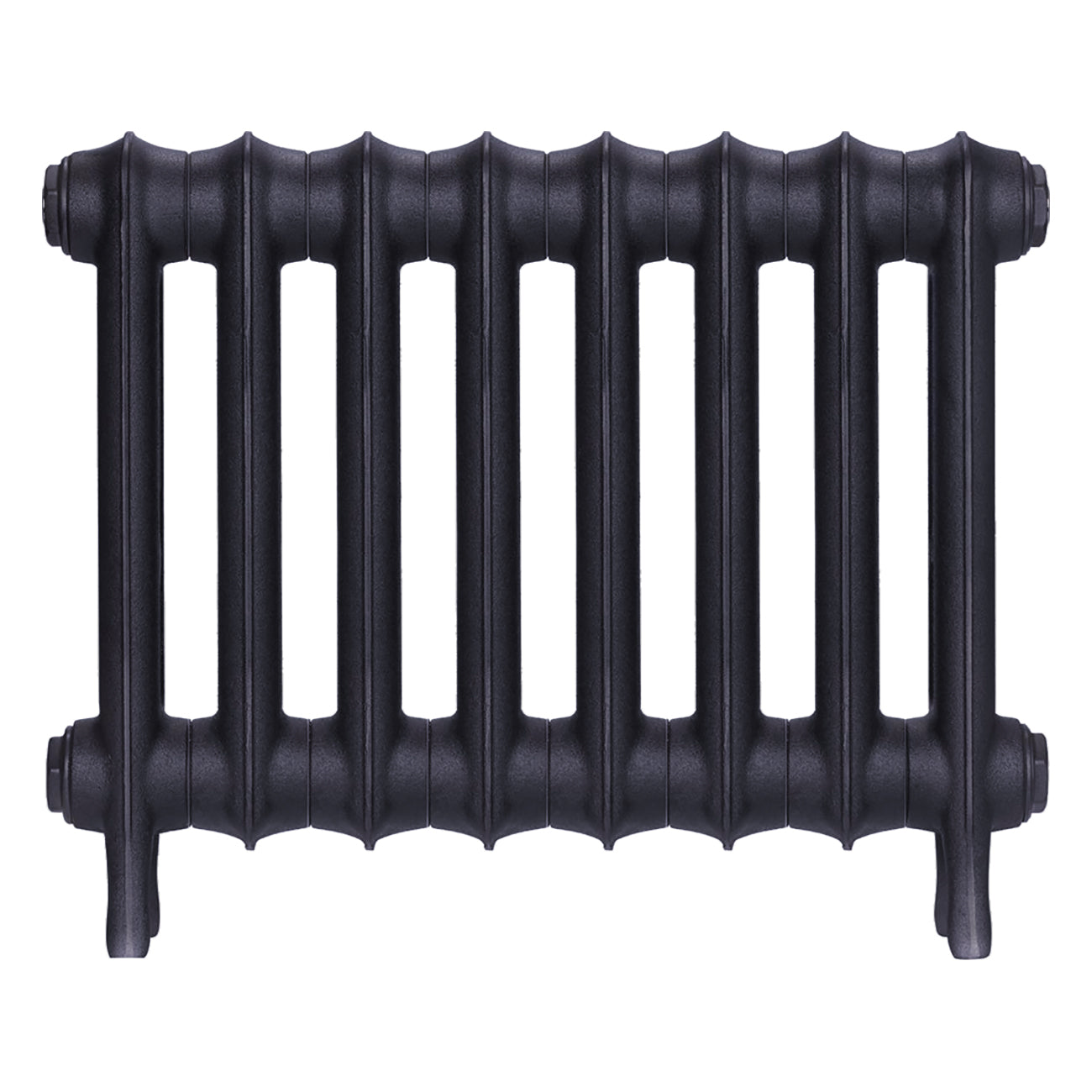 Emmeline III - Astral Grey Mid Cast Iron Column Radiator H416mm x W562mm 3 Column - Wall Hung