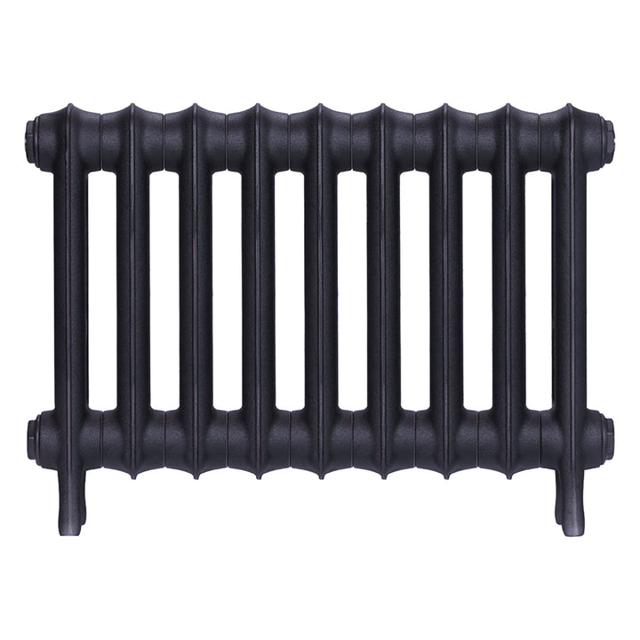 Emmeline III - Astral Grey Mid Cast Iron Column Radiator H416mm x W629mm 3 Column - Wall Hung