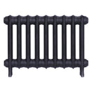 Emmeline III - Astral Grey Mid Cast Iron Column Radiator H416mm x W629mm 3 Column - Wall Hung