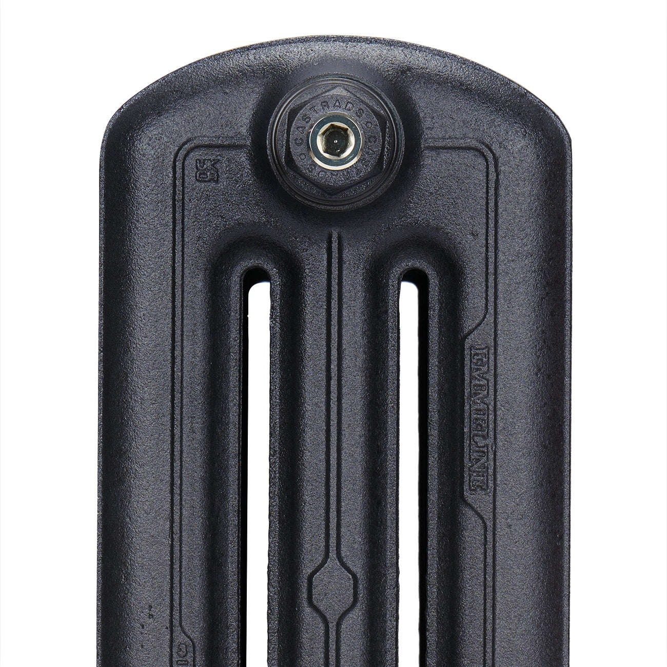 Emmeline III - Astral Grey Mid Cast Iron Column Radiator H670mm x W296mm 3 Column - Floor Standing