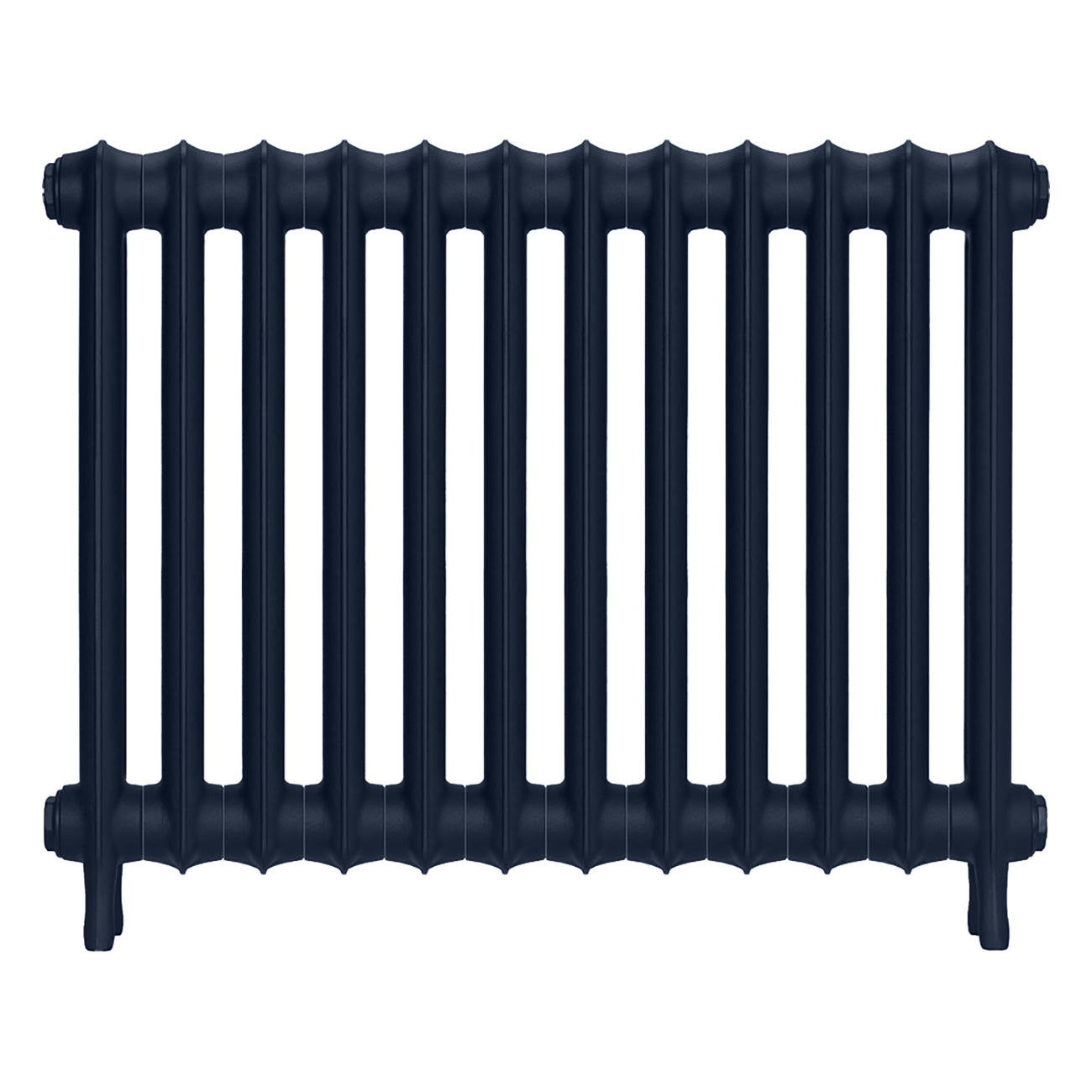 Emmeline I - Anthracite Cast Iron Column Radiator H607mm x W828mm 1 Column - Wall Hung
