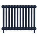 Emmeline I - Anthracite Cast Iron Column Radiator H607mm x W828mm 1 Column - Wall Hung