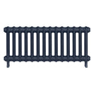 Emmeline I - Anthracite Cast Iron Column Radiator H407mm x W961mm 1 Column - Wall Hung