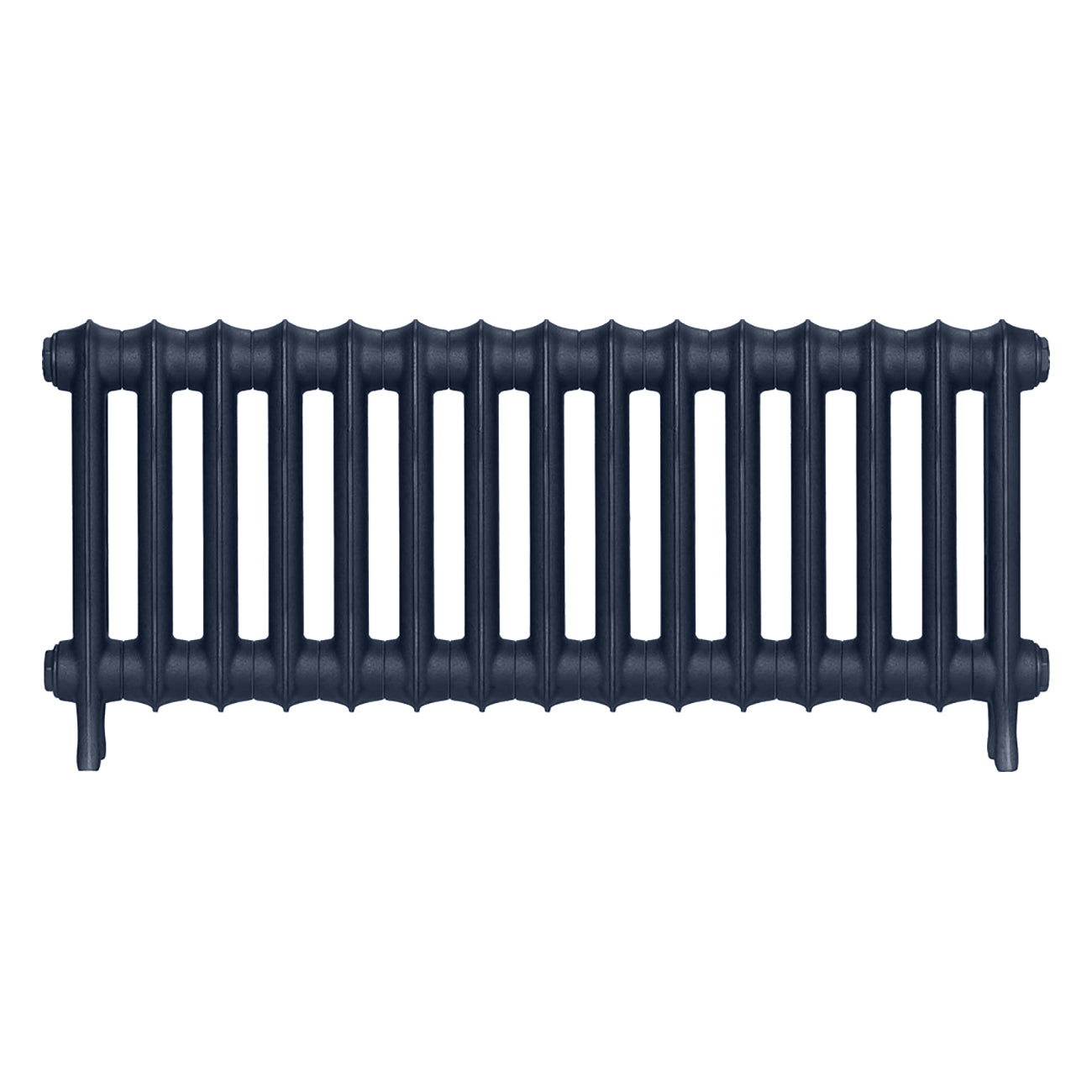 Emmeline I - Anthracite Cast Iron Column Radiator H407mm x W1028mm 1 Column - Wall Hung