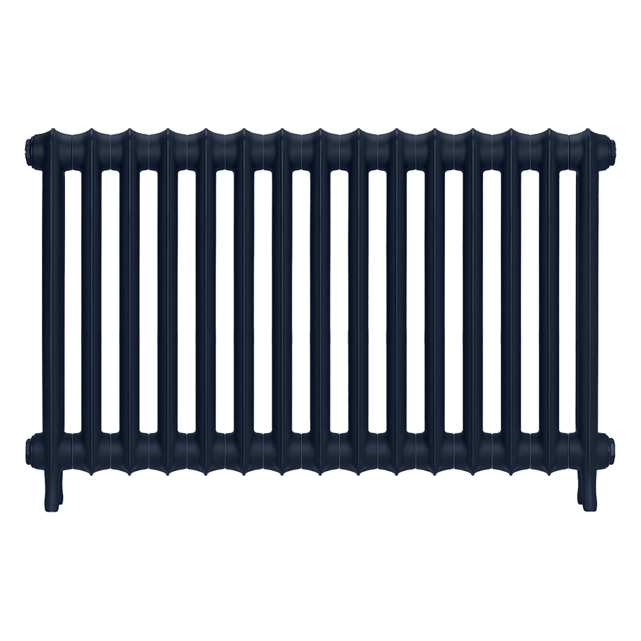 Emmeline I - Anthracite Cast Iron Column Radiator H607mm x W1028mm 1 Column - Wall Hung