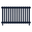 Emmeline I - Anthracite Cast Iron Column Radiator H607mm x W1028mm 1 Column - Wall Hung