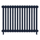Emmeline I - Anthracite Cast Iron Column Radiator H807mm x W1028mm 1 Column - Wall Hung