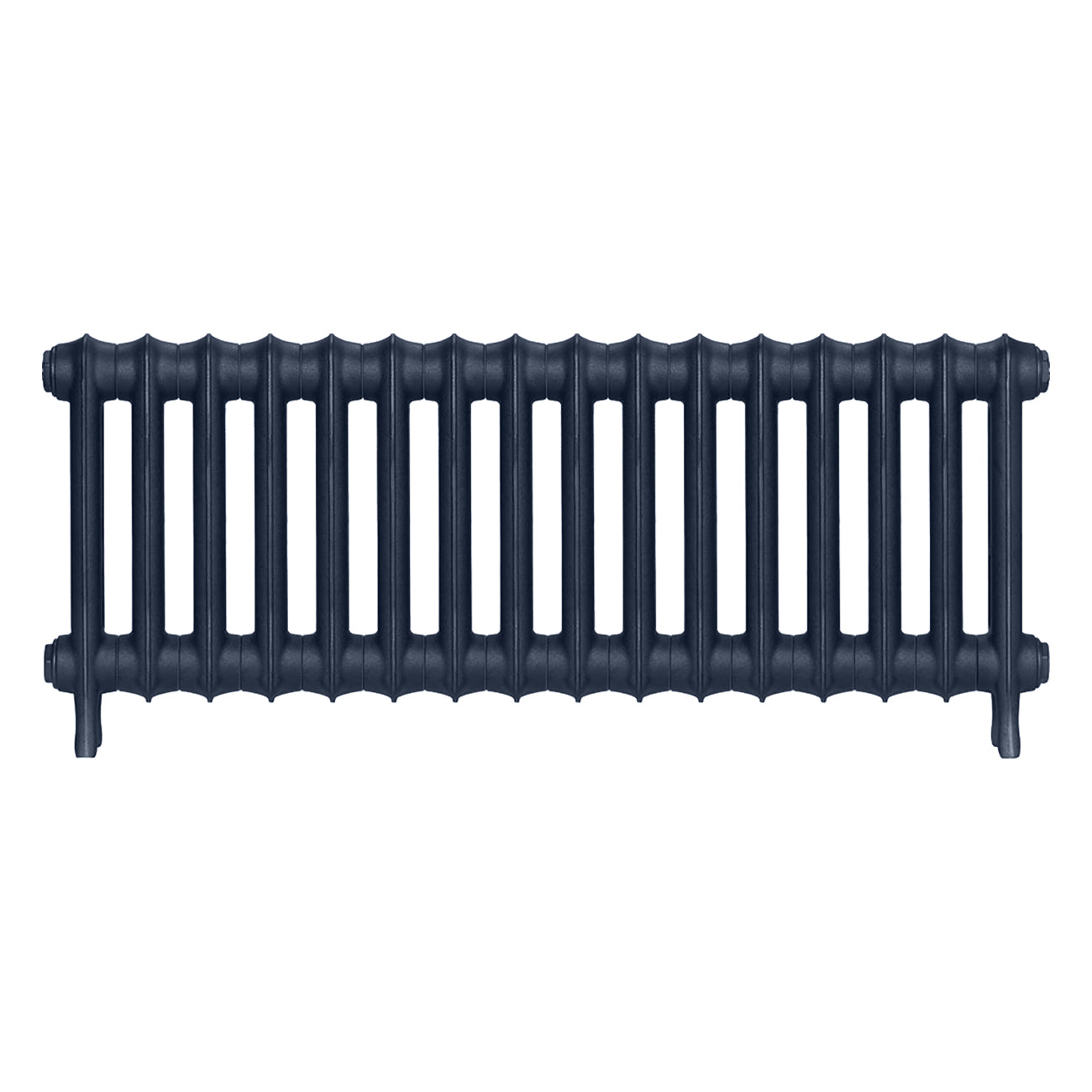 Emmeline I - Anthracite Cast Iron Column Radiator H407mm x W1094mm 1 Column - Wall Hung