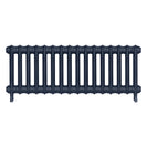 Emmeline I - Anthracite Cast Iron Column Radiator H407mm x W1094mm 1 Column - Wall Hung