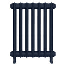 Emmeline I - Anthracite Cast Iron Column Radiator H607mm x W496mm 1 Column - Wall Hung