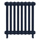 Emmeline I - Anthracite Cast Iron Column Radiator H607mm x W562mm 1 Column - Wall Hung