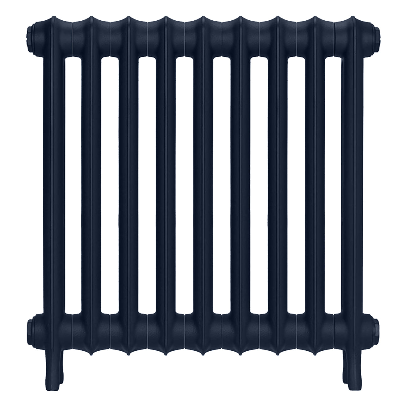 Emmeline I - Anthracite Cast Iron Column Radiator H607mm x W629mm 1 Column - Wall Hung