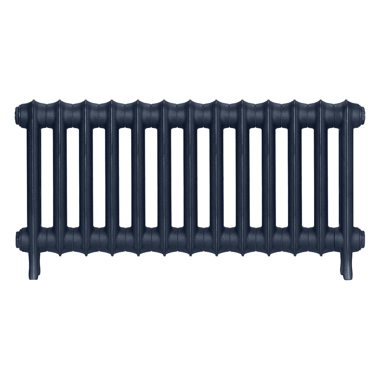 Emmeline II - Anthracite Cast Iron Column Radiator H413mm x W895mm 2 Column - Wall Hung