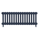 Emmeline II - Anthracite Cast Iron Column Radiator H413mm x W1094mm 2 Column - Wall Hung