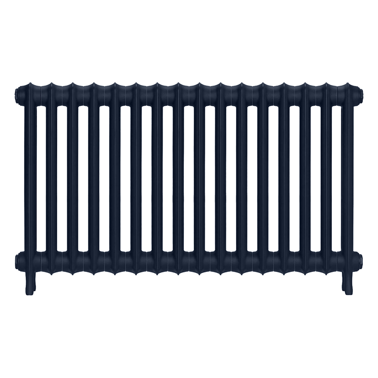 Emmeline II - Anthracite Cast Iron Column Radiator H613mm x W1094mm 2 Column - Wall Hung