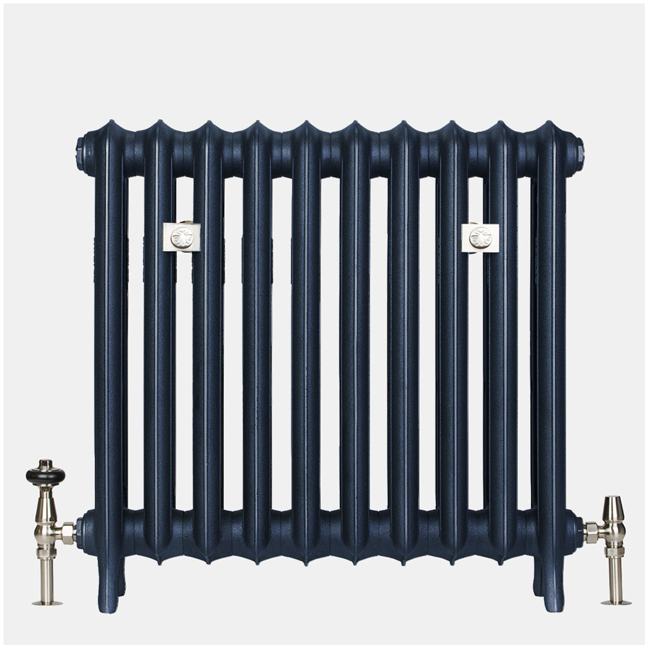 Emmeline II - Anthracite Cast Iron Column Radiator H670mm x W961mm 2 Column - Floor Standing