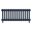 Emmeline III - Anthracite Cast Iron Column Radiator H416mm x W961mm 3 Column - Wall Hung