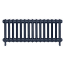 Emmeline III - Anthracite Cast Iron Column Radiator H416mm x W1028mm 3 Column - Wall Hung