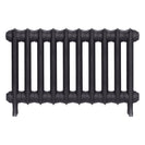 Emmeline I - Black Iron Cast Iron Column Radiator H407mm x W695mm 1 Column - Wall Hung