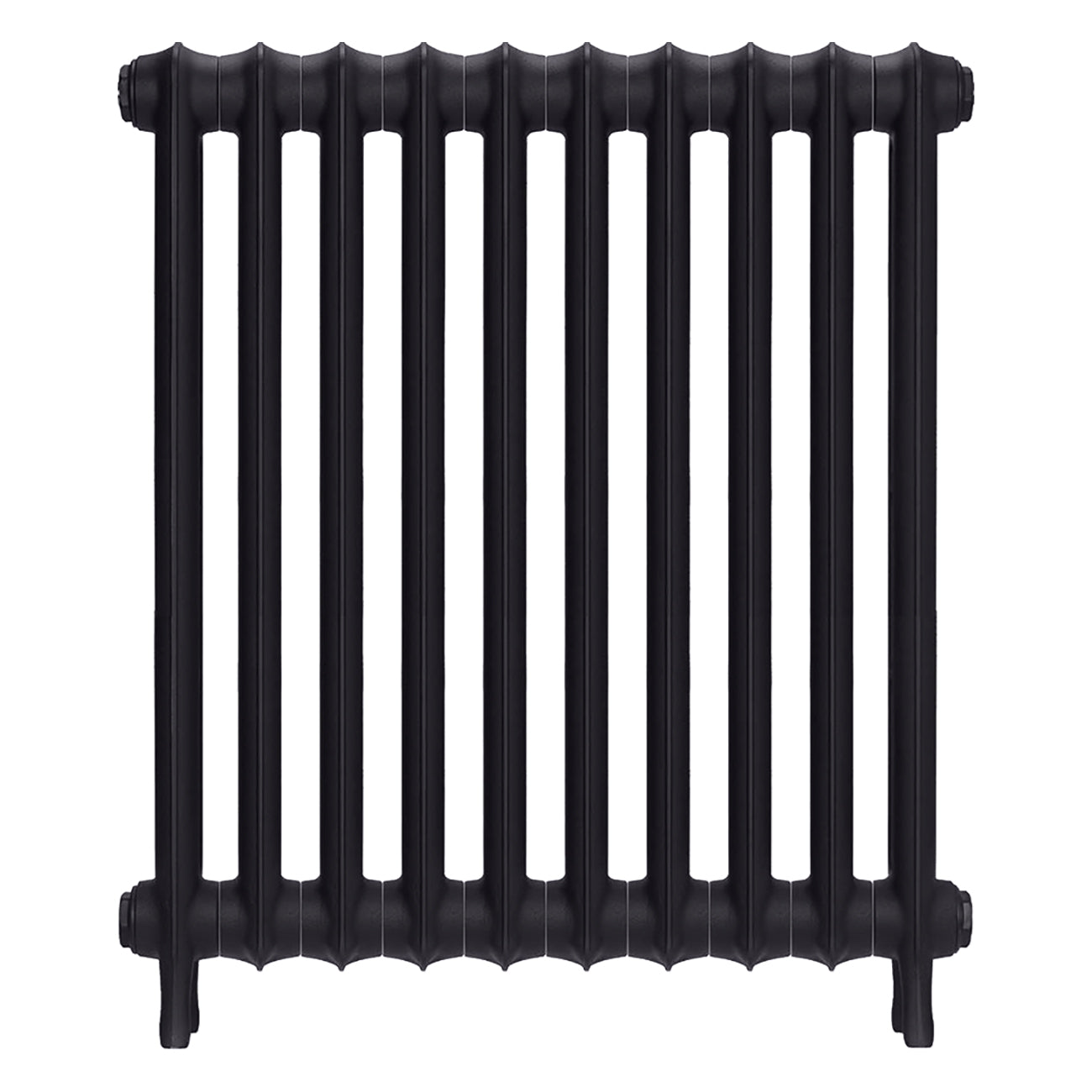 Emmeline I - Black Iron Cast Iron Column Radiator H807mm x W695mm 1 Column - Wall Hung