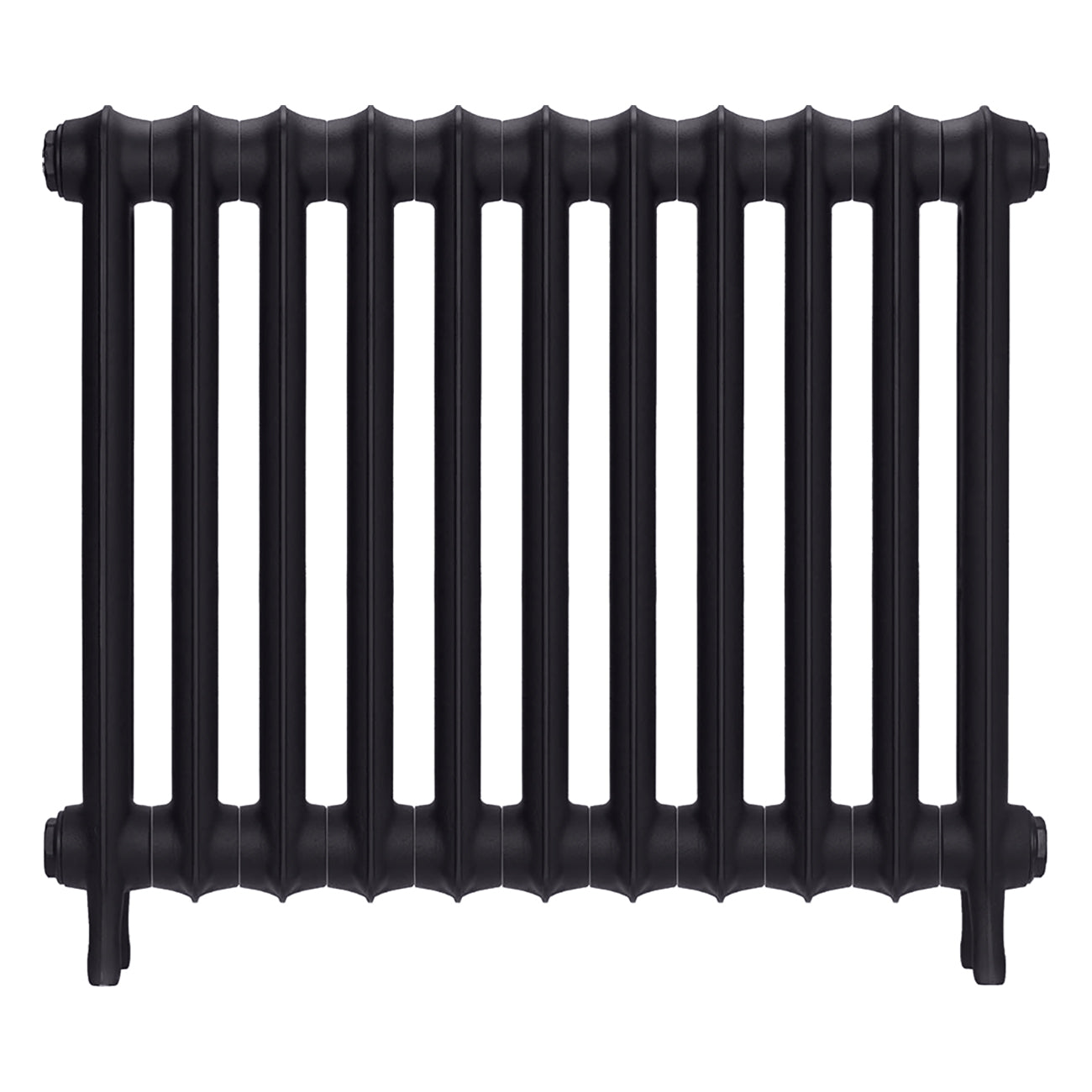 Emmeline I - Black Iron Cast Iron Column Radiator H607mm x W762mm 1 Column - Wall Hung
