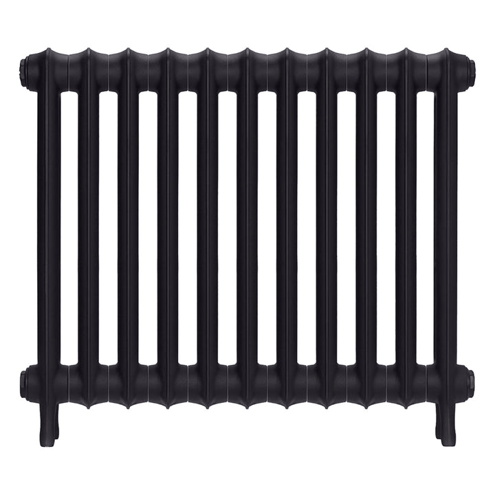 Emmeline I - Black Iron Cast Iron Column Radiator H607mm x W762mm 1 Column - Wall Hung