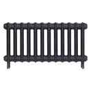 Emmeline I - Black Iron Cast Iron Column Radiator H407mm x W828mm 1 Column - Wall Hung