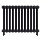 Emmeline I - Black Iron Cast Iron Column Radiator H607mm x W828mm 1 Column - Wall Hung