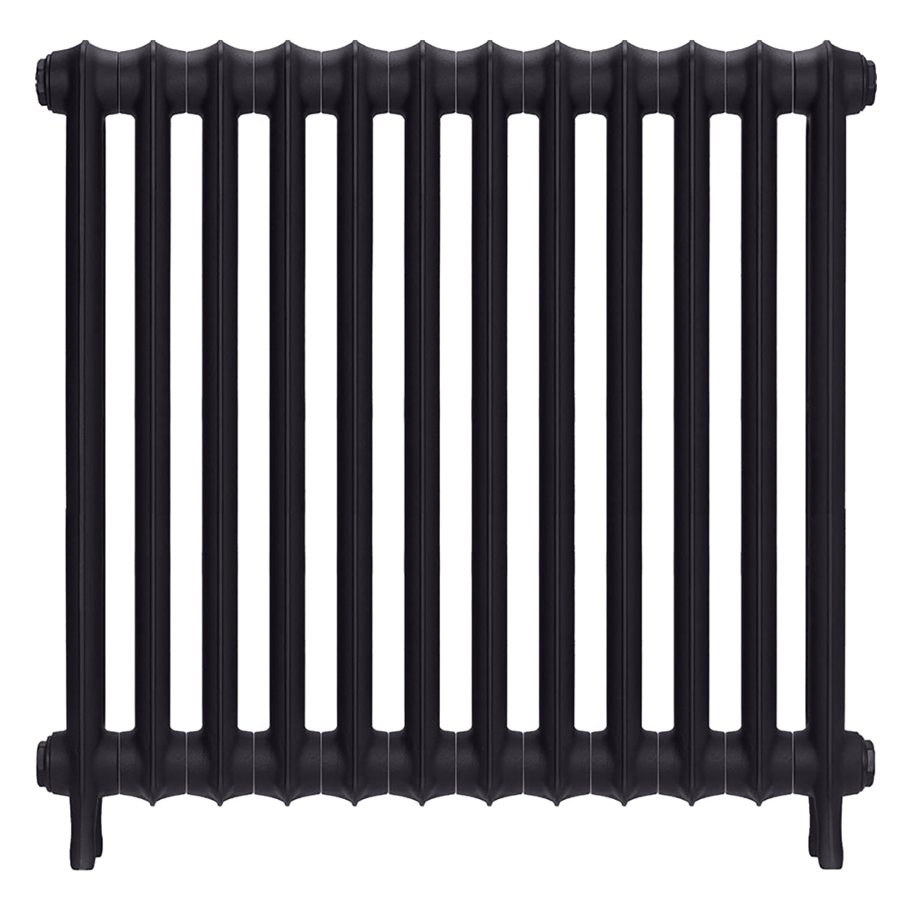 Emmeline I - Black Iron Cast Iron Column Radiator H807mm x W828mm 1 Column - Wall Hung