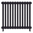 Emmeline I - Black Iron Cast Iron Column Radiator H807mm x W828mm 1 Column - Wall Hung